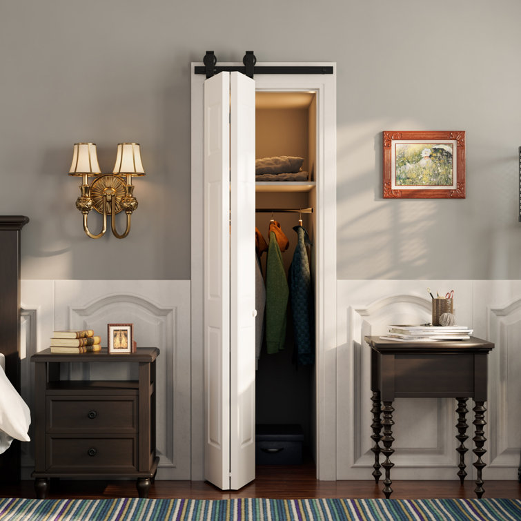 ATT Top Mount BiFold Sliding Single Barn Door Hardware & Reviews